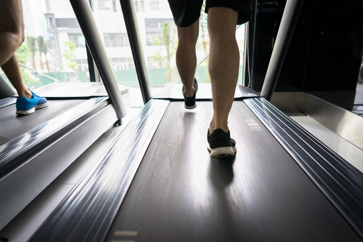 Gym Treadmill Closeup