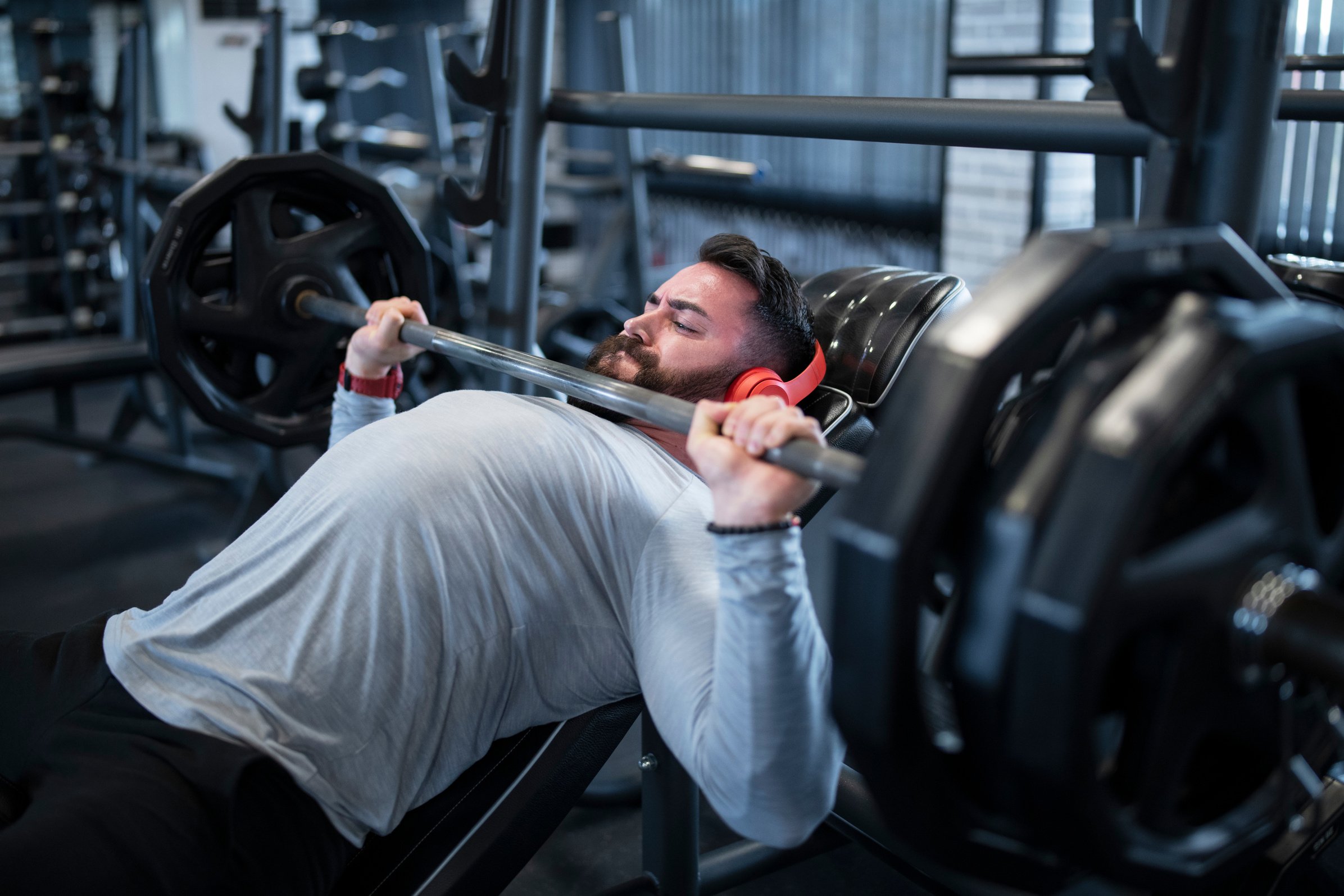 Bench Press In Gym